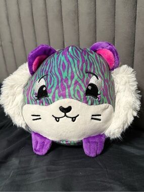 2017 Pikmi Pops Jungle Tiger Plush Purple Teal 7” Moose Toys